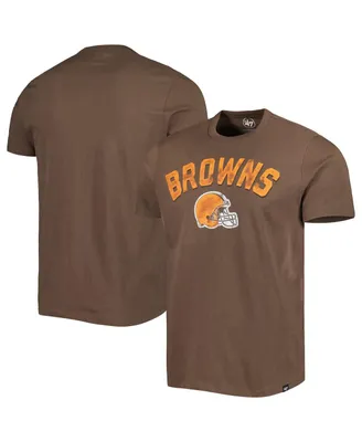 Men's '47 Brand Brown Cleveland Browns All Arch Franklin T-shirt