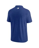 Men's Nike Royal Kansas City Royals Authentic Collection Victory Striped Performance Polo Shirt