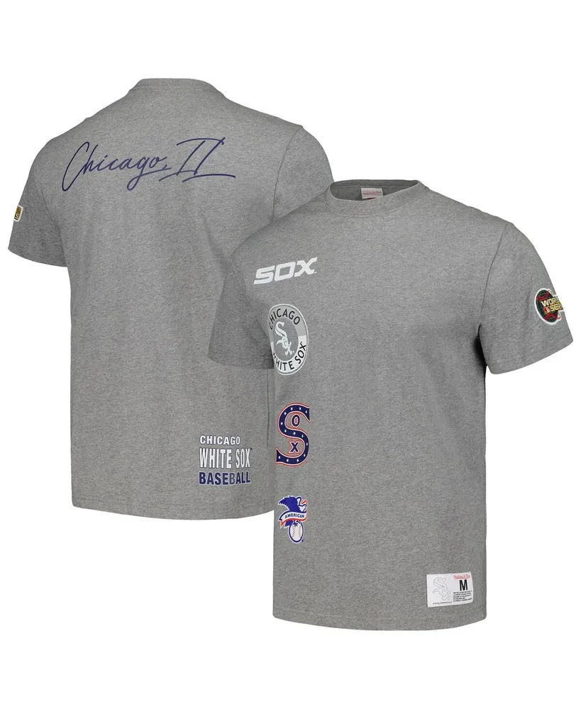 Mitchell & Ness Heather Gray Chicago Cubs Cooperstown Collection City  Collection T-shirt for Men