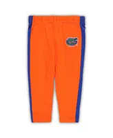 Newborn and Infant Boys Girls Royal, Orange Florida Gators Little Kicker Long Sleeve Bodysuit Sweatpants Set