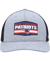 Men's '47 Brand Heathered Gray, Navy New England Patriots Motivator Flex Hat