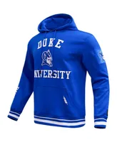 Men's Pro Standard Royal Duke Blue Devils Classic Stacked Logo Pullover Hoodie