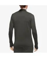 Men's Nike Olive Barcelona 2023/24 Strike Drill Performance Raglan Quarter-Zip Long Sleeve Top