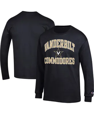 Men's Champion Black Vanderbilt Commodores High Motor Long Sleeve T-shirt