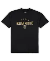 Men's Vegas Golden Knights Black, Heather Gray Big and Tall T-shirt Pants Lounge Set