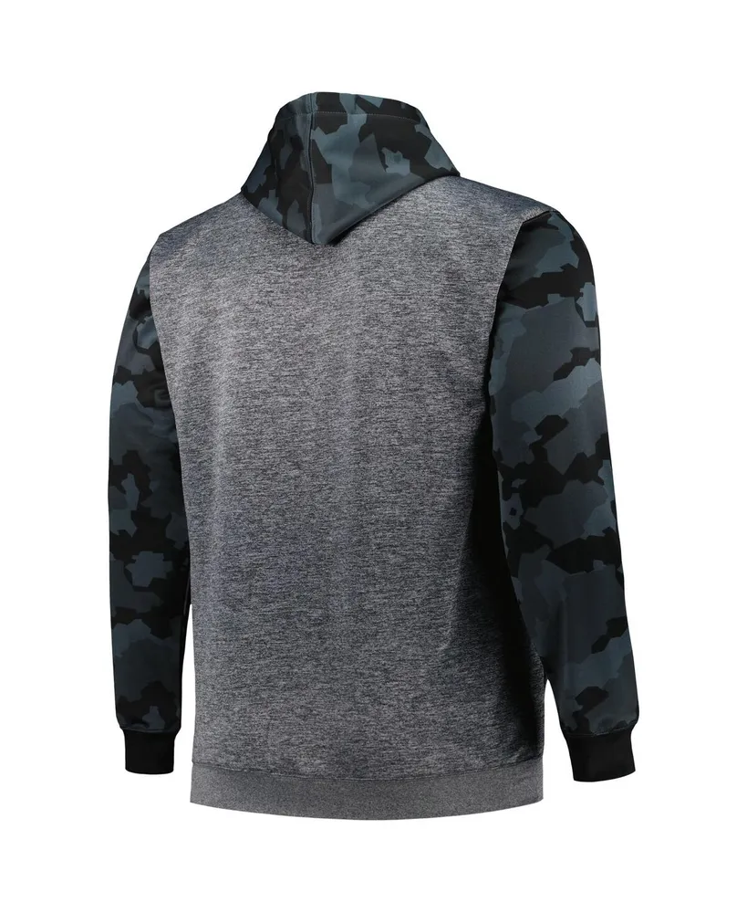 Men's Fanatics Heather Charcoal Tennessee Titans Big and Tall Camo Pullover Hoodie