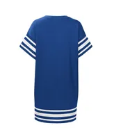 Women's Touch Royal Los Angeles Dodgers Cascade T-shirt Dress