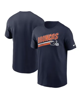 Men's Nike Navy Denver Broncos Essential Blitz Lockup T-shirt