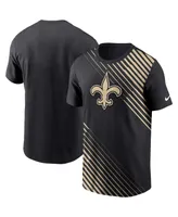 Men's Nike Black New Orleans Saints Yard Line Fashion Asbury T-shirt