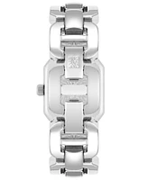 Anne Klein Women's Silver-Tone Alloy Watch 22mm x 38.5mm - White, Silver