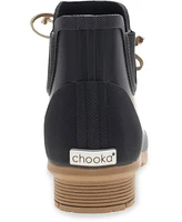 Chooka Women's Classic Tie Bootie Chelsea Rain Boot