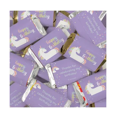 41 Pcs Unicorn Kid's Birthday Candy Party Favors Hershey's Miniatures Chocolate - No Assembly Required - Assorted pre