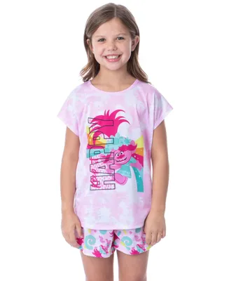 Dreamworks Trolls Girls' Poppy Happy Kids Sleep Pajama Set