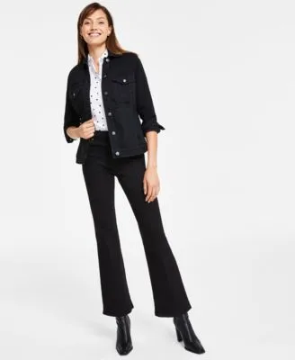 Gloria Vanderbilt Womens Amanda Shirt Denim Jacket Bootcut Jeans