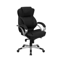 Emma+Oliver High Back Leather Contemporary Executive Swivel Ergonomic Office Chair