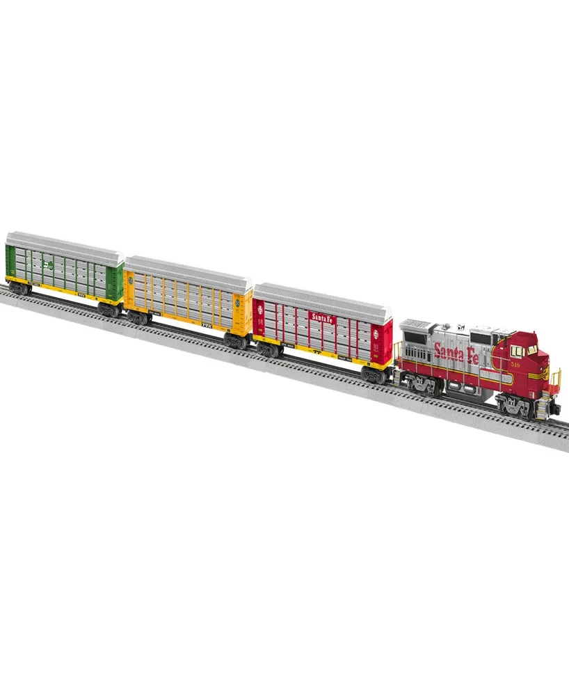 Lionel Santa Fe Auto Rack Lionchief Bluetooth 5.0 Train Set with Remote