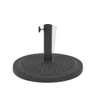 vidaXL Parasol Base Resin Round Black lb