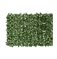 vidaXL Balcony Screen with Dark Green Leaves 196.9"x39.4"