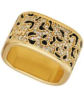 Michael Kors Cheetah Print Band Ring