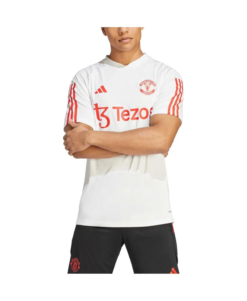 Men's adidas White Manchester United 2023/24 Aeroready Training Jersey