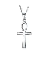 Bling Jewelry Key To Life Egyptian Ankh Cross Pendant Necklace For Women For Sterling Silver