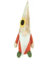 7.5" Standing Sunflower Autumn Harvest Tabletop Gnome Figurine