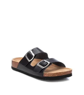 Women's Double Strap Buckle Sandals By Xti