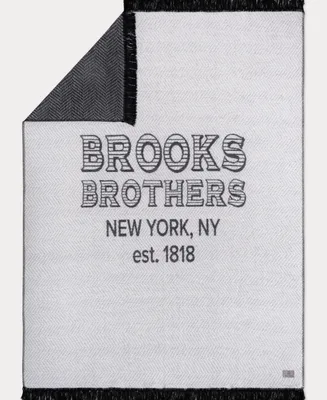 Brooks Brothers Est. Luxury Cotton Throw
