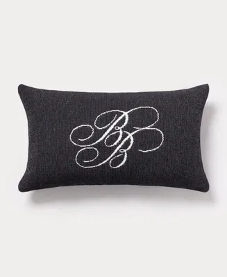 Brooks Brothers Bb Monogram Decorative Cotton Pillow