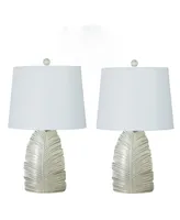 23" Casual Resin Table Lamp with Designer Shade