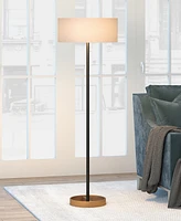 Hudson & Canal Estella 62" Linen Shade Two-Tone Floor Lamp