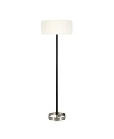 Hudson & Canal Estella 62" Linen Shade Two-Tone Floor Lamp