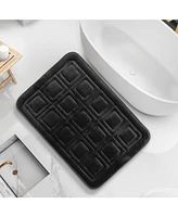 Ultra Soft Non-Slip Plush Memory Foam Bath Rug - Large 20"x32" - Waffle Design