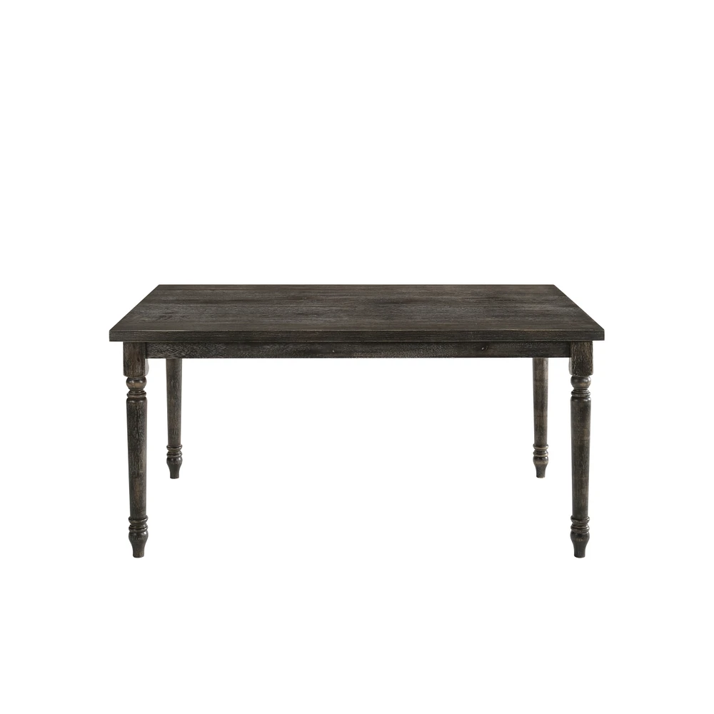 Simplie Fun Claudia Ii Dining Table In Weathe