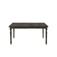 Simplie Fun Claudia Ii Dining Table In Weathe