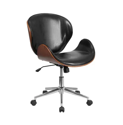 Merrick Lane Roisin Office Chair Mid-Back Ergonomic Executive Swivel With Tilt-Lock And Tilt Tension Controls