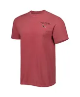 Men's Crimson Saint Joseph's Hawks Landscape Shield T-shirt