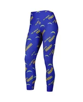 Women's Concepts Sport Royal Los Angeles Chargers Breakthrough Allover Print Lounge Leggings