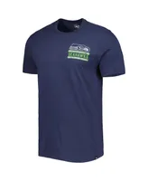 Men's '47 Brand College Navy Seattle Seahawks Open Field Franklin T-shirt