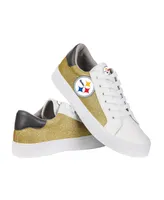 Women's Foco Pittsburgh Steelers Glitter Sneakers