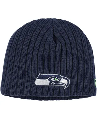 Infant Boys and Girls New Era College Navy Seattle Seahawks Mini Fan Beanie