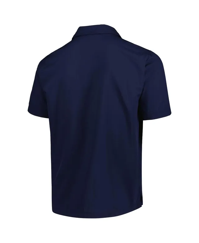 Men's Under Armour Navy Auburn Tigers Motivate Button-Up Shirt