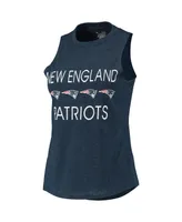 Women's Concepts Sport Navy, Red New England Patriots Plus Meter Tank Top and Pants Sleep Set