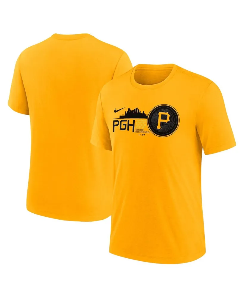 Men's Nike Gold Pittsburgh Pirates 2023 City Connect Tri-Blend T-shirt