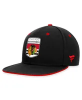 Men's Fanatics Black Chicago Blackhawks Nhl Draft Snapback Hat