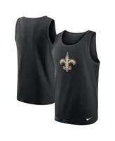 Men's Nike Black New Orleans Saints Tri-Blend Tank Top