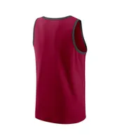 Men's Nike Burgundy Washington Commanders Tri-Blend Tank Top