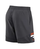 Men's Nike Anthracite Denver Broncos Stretch Performance Shorts