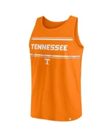 Men's Fanatics Tennessee Orange Tennessee Volunteers Stripe Block Tank Top