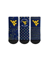 Toddler Boys and Girls Rock 'Em Socks West Virginia Mountaineers #1 Fan 3-Pack Crew Socks Set